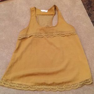 Lush Tank top with lace detail